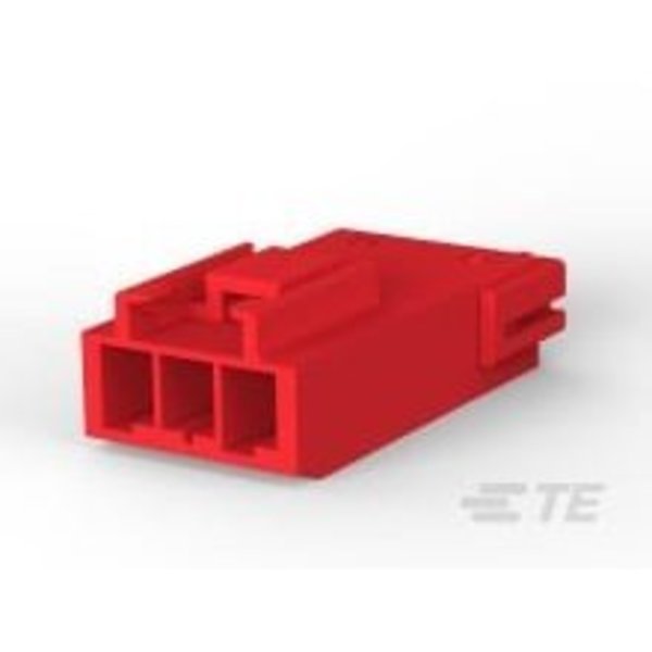 Te Connectivity DBL LOCK CAP F/H 3P RED 179464-2